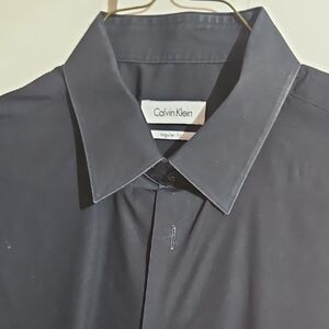 Calvin Klein Men's Black Dress Shirt 16.5